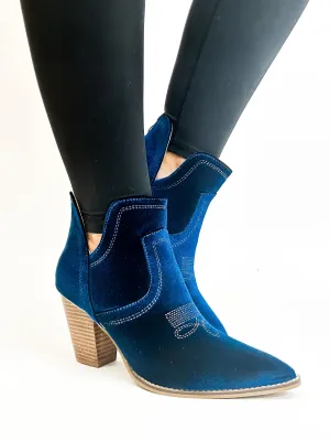 Corky's Teal Velvet Smoke Show Boots FINAL SALE