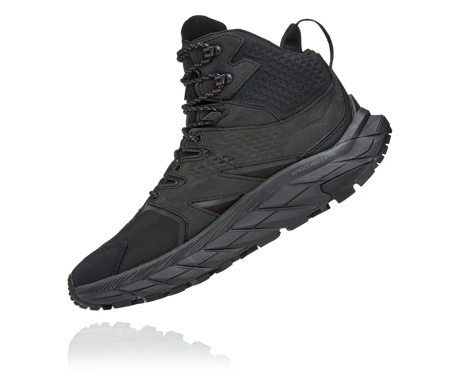 Hoka Mens Anacapa Mid GTX - Black/Black (1122018-BBLC)