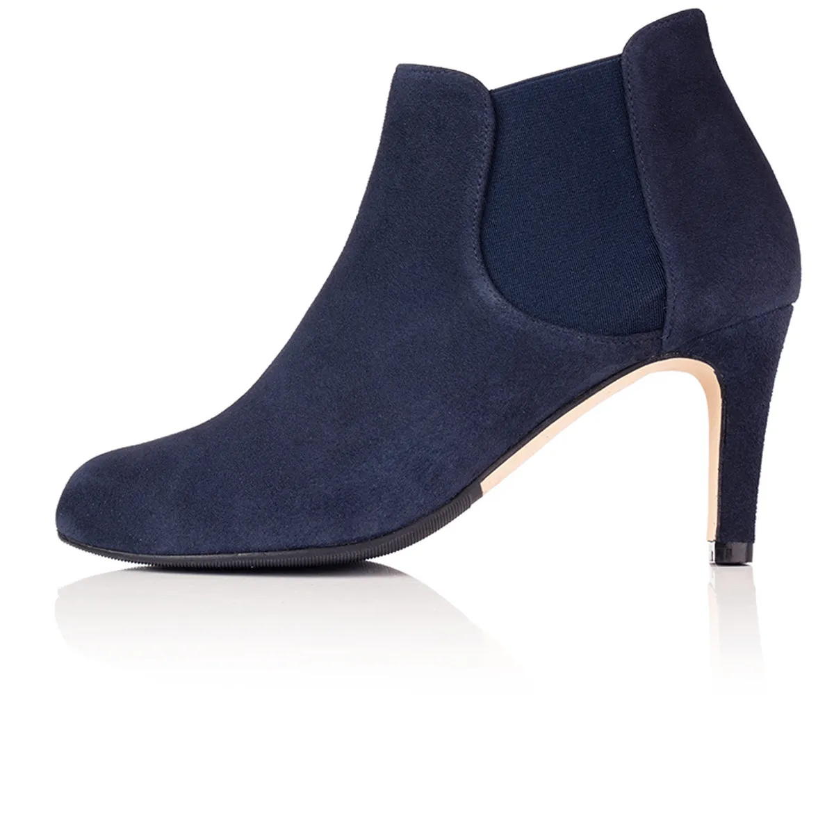 Lily Extra-Wide Width Boots - Navy Suede