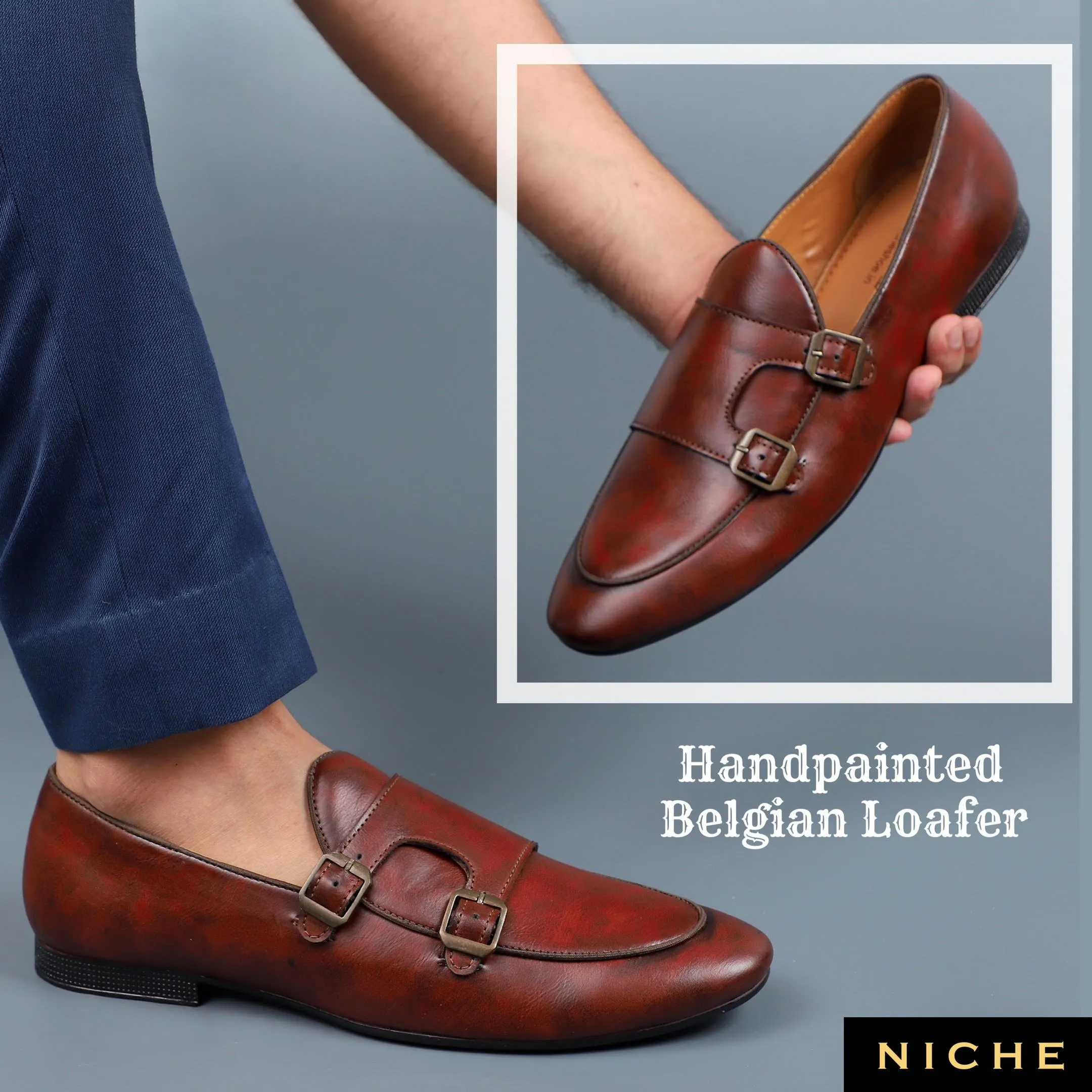 NICHE Cherry Handpainted Belgian Loafers