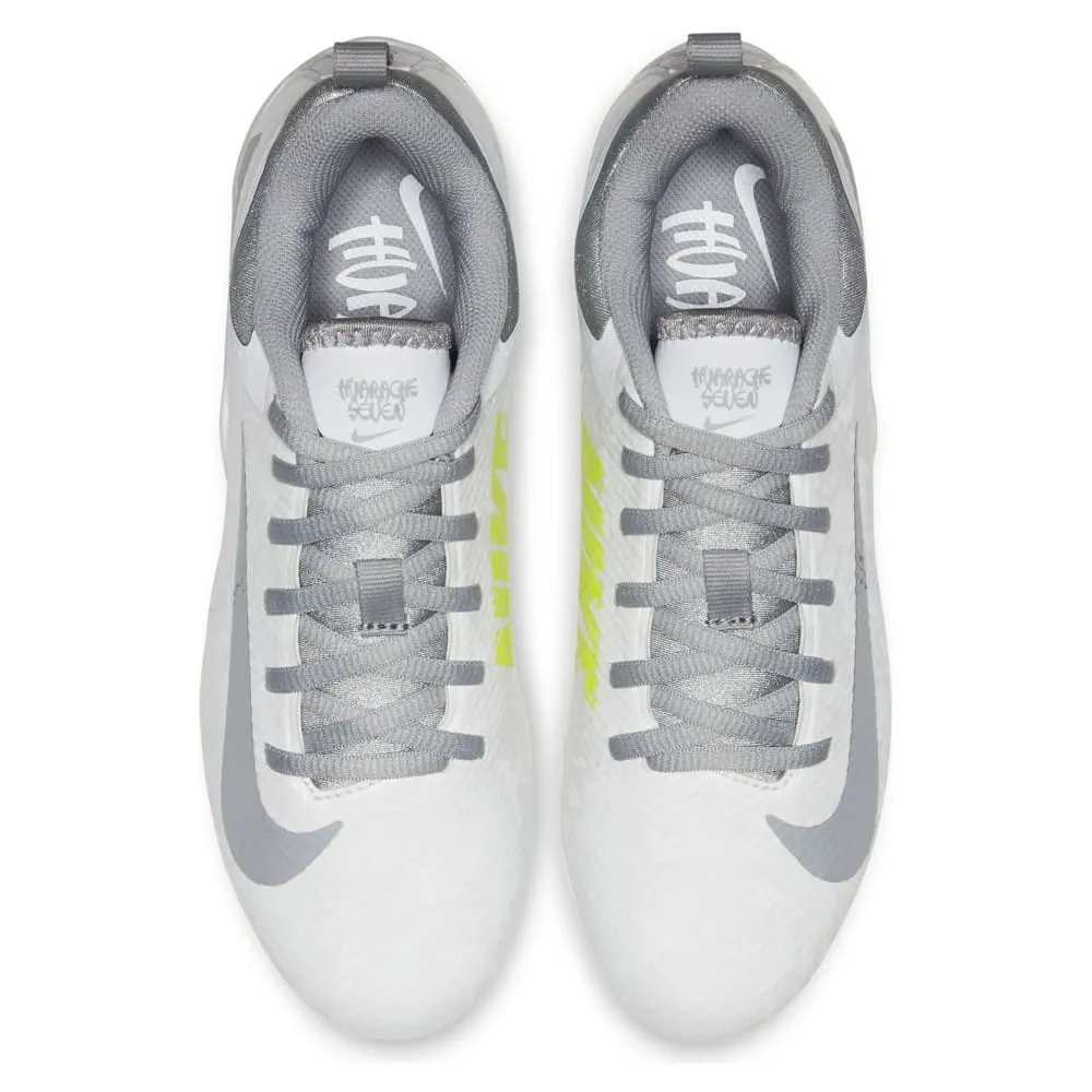 Nike Alpha Huarache 7 GS Youth White/Grey Lacrosse Cleats