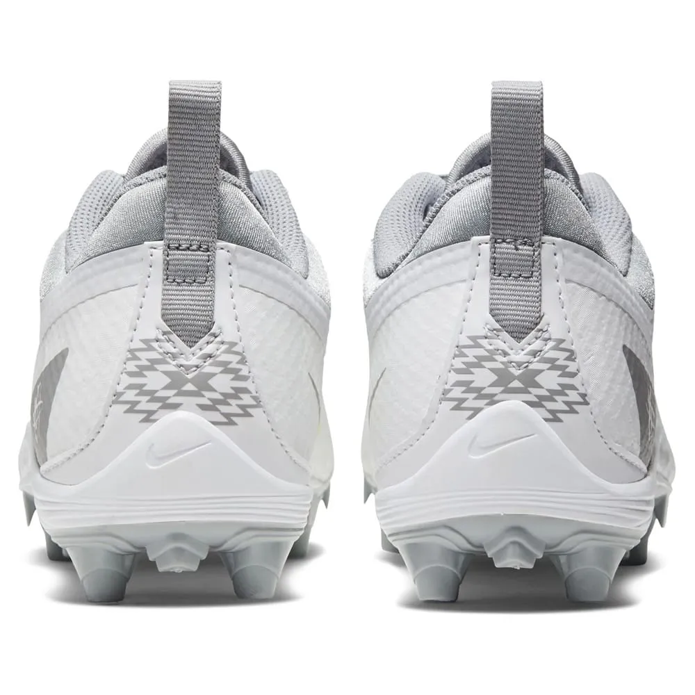 Nike Alpha Huarache 7 GS Youth White/Grey Lacrosse Cleats