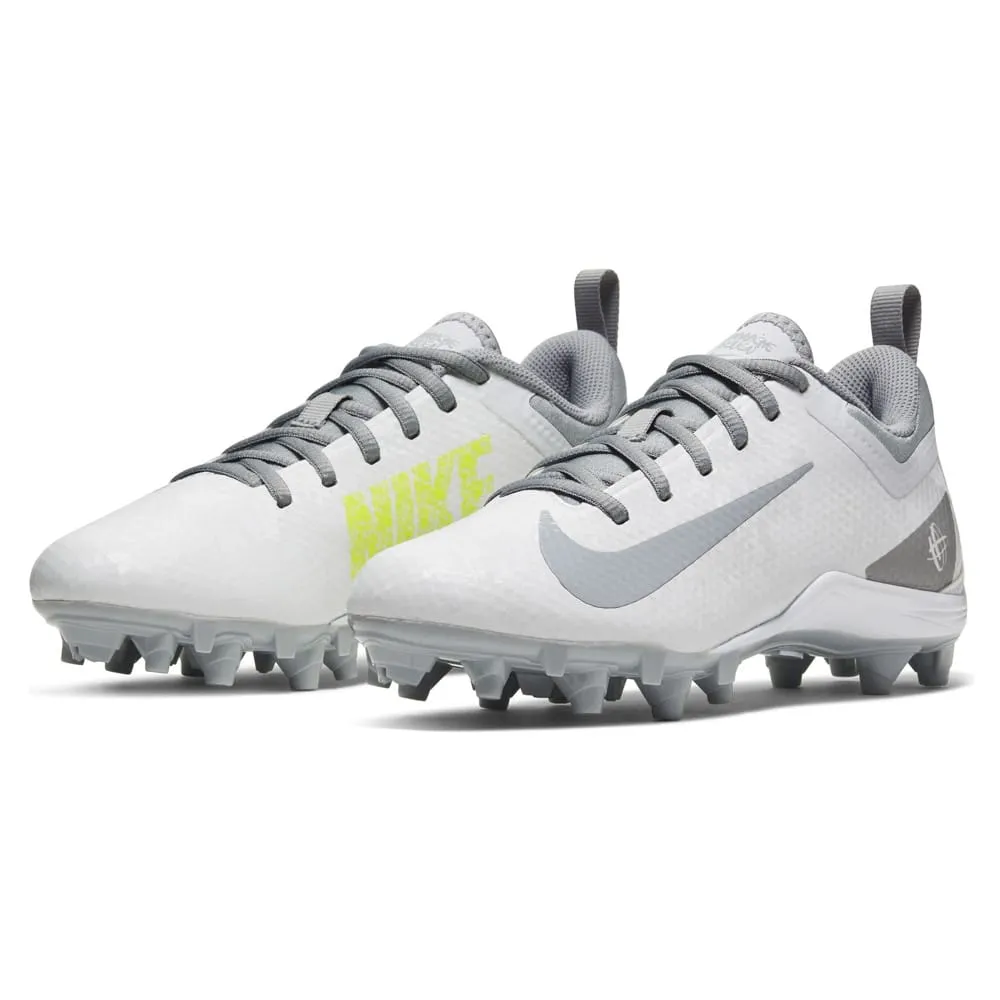Nike Alpha Huarache 7 GS Youth White/Grey Lacrosse Cleats