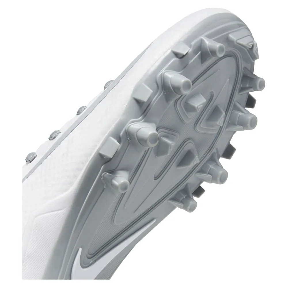 Nike Alpha Huarache 7 GS Youth White/Grey Lacrosse Cleats