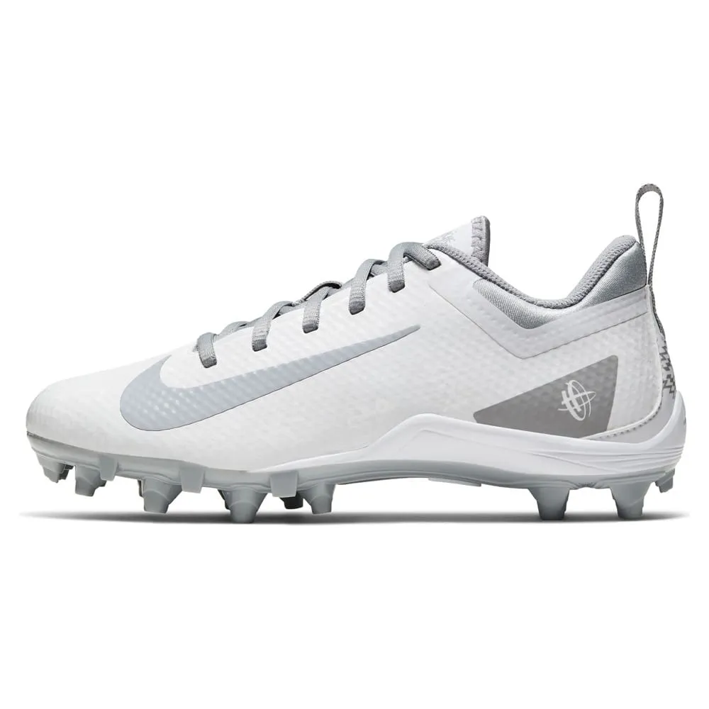 Nike Alpha Huarache 7 GS Youth White/Grey Lacrosse Cleats