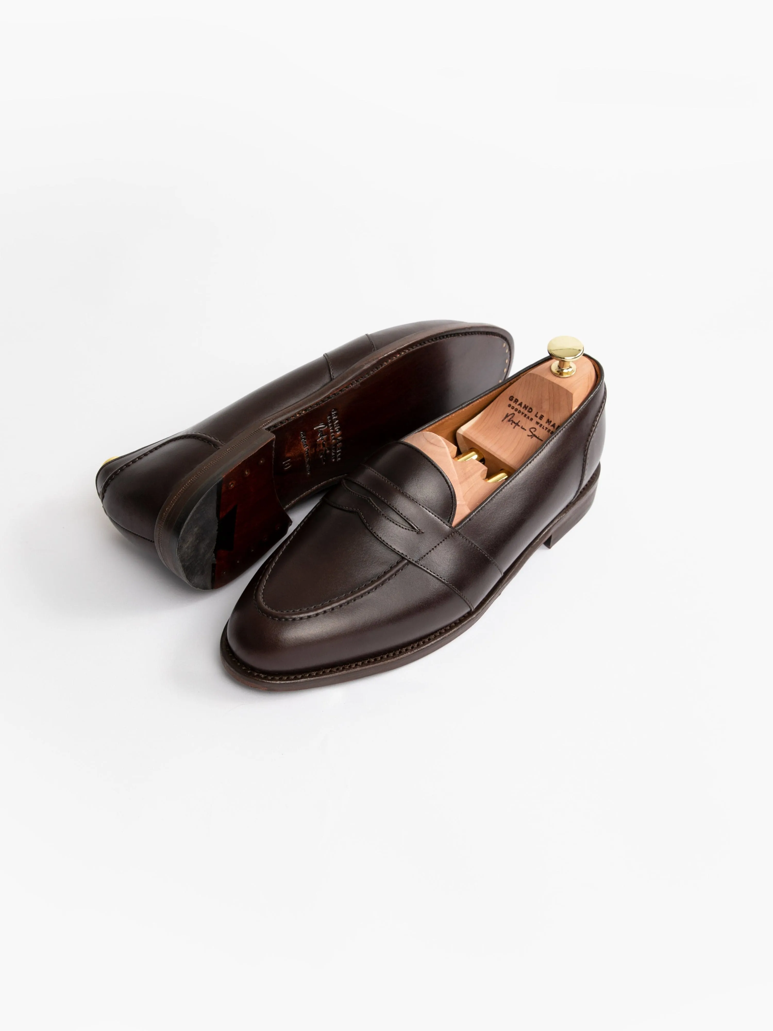 Penny Loafers Dark Brown Calf