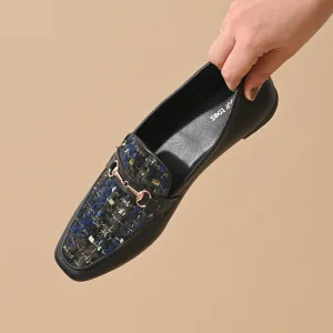 Prussian Square Toe Loafers Shoes