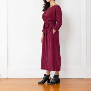Sophia Dress, Burgundy