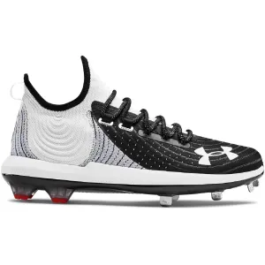 Under Armour Bryce Harper 4 Low Men's Metal Baseball Cleats (White/Black)